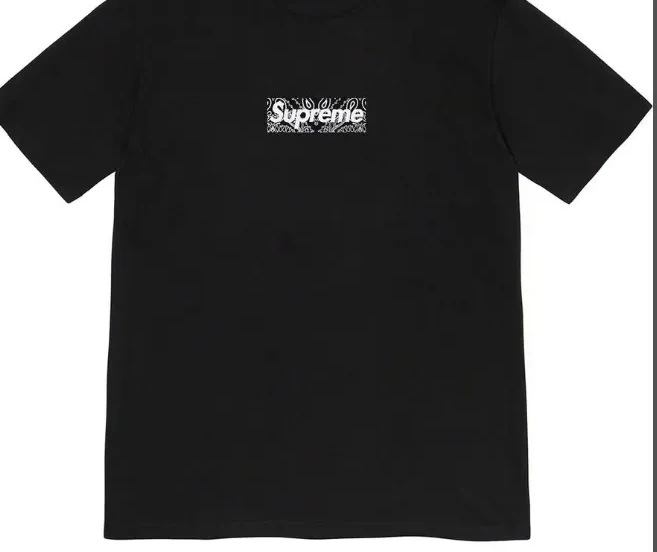Black Short Blossom 19FW Bogo Tee sleeved Logo Box S T-shirt L XL White Bandana Cashew M 1001